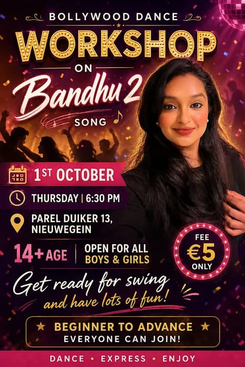 Bollywood Dansworkshop door Ratzy